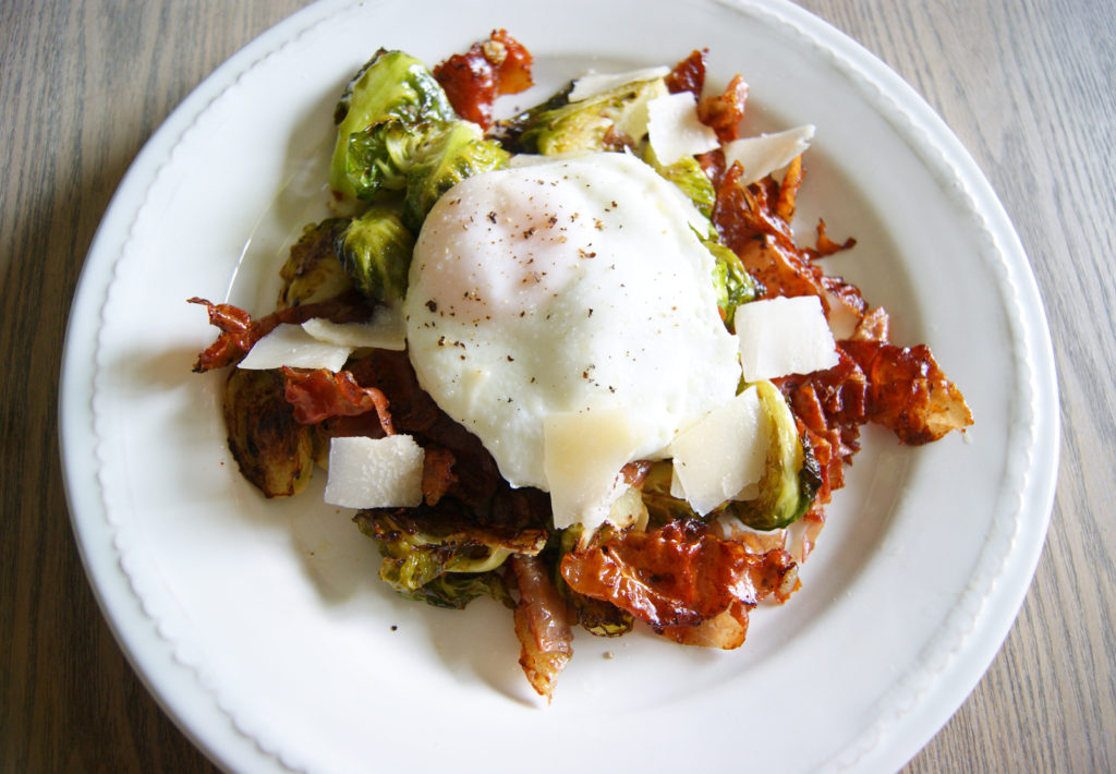 Roasted Brussel Sprouts with Prosciutto