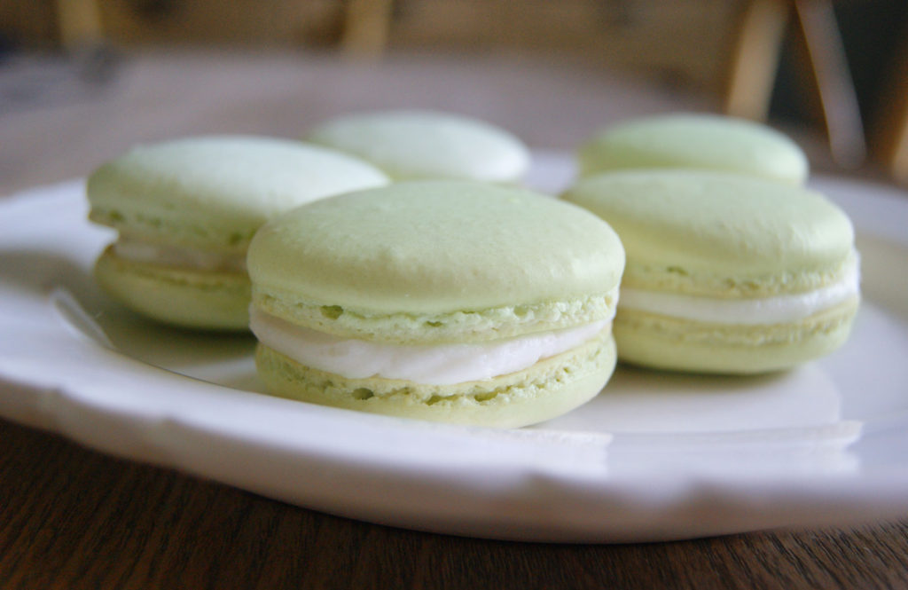 Lime Macarons