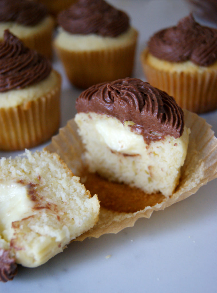 Boston Cream Cupcakes - Lady of the Ladle