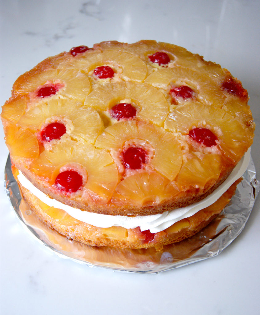 Triple Layer} Pineapple Upside-Down Cake - A Latte Food