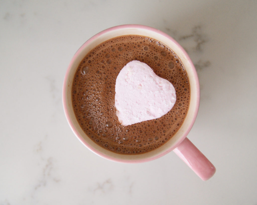 Strawberry Marshmallow in Hot Chocolate
