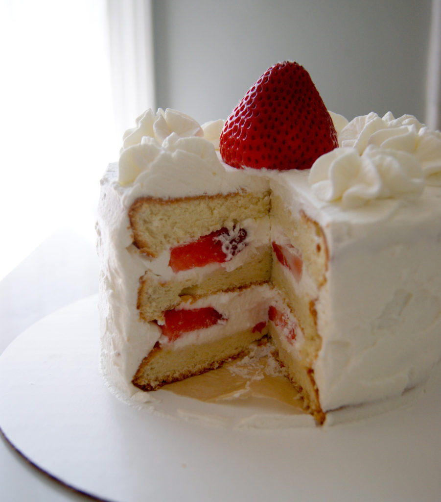 Strawberry Chiffon Layer Cake