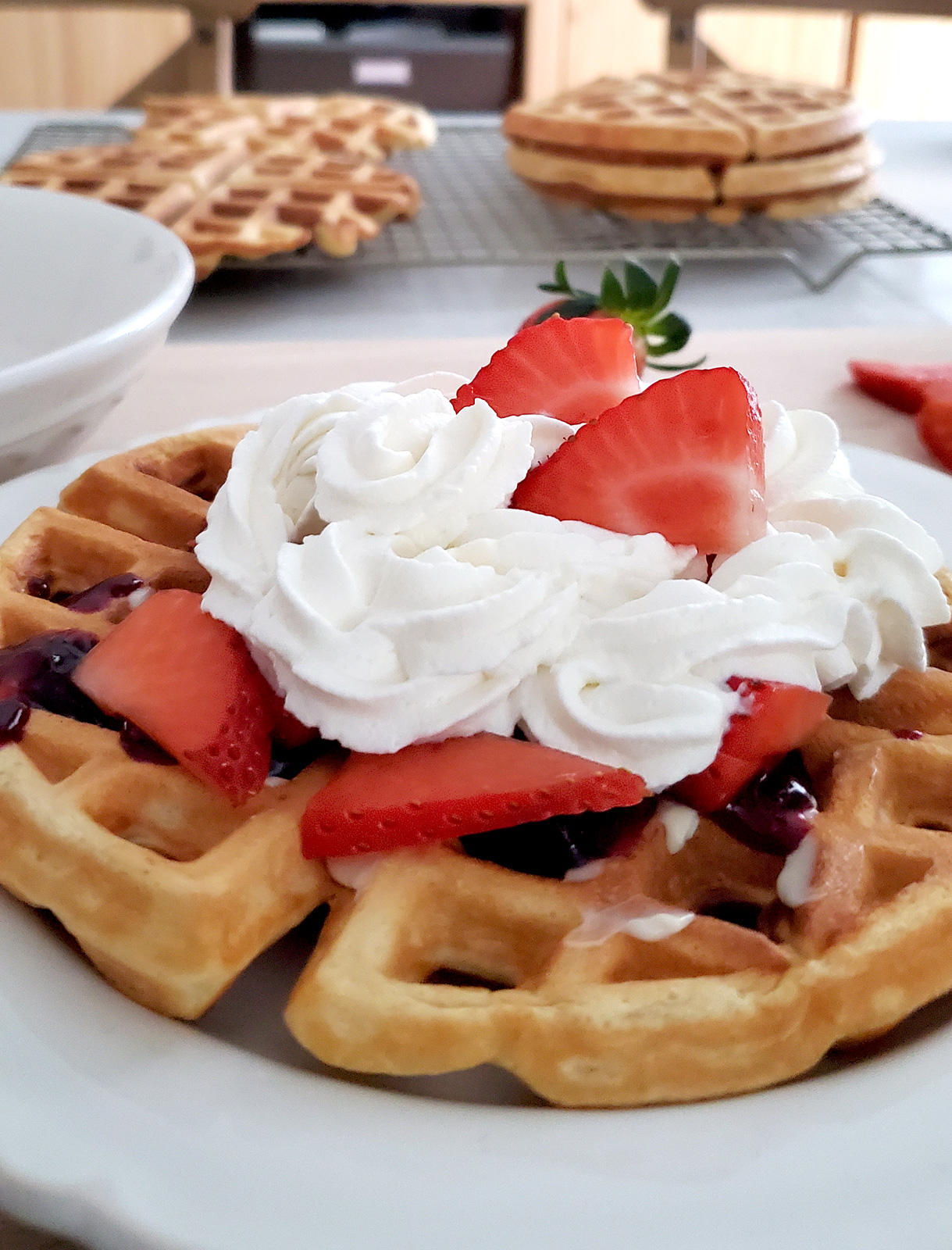 Berry Delicious Belgian Waffles • Happylifeblogspot
