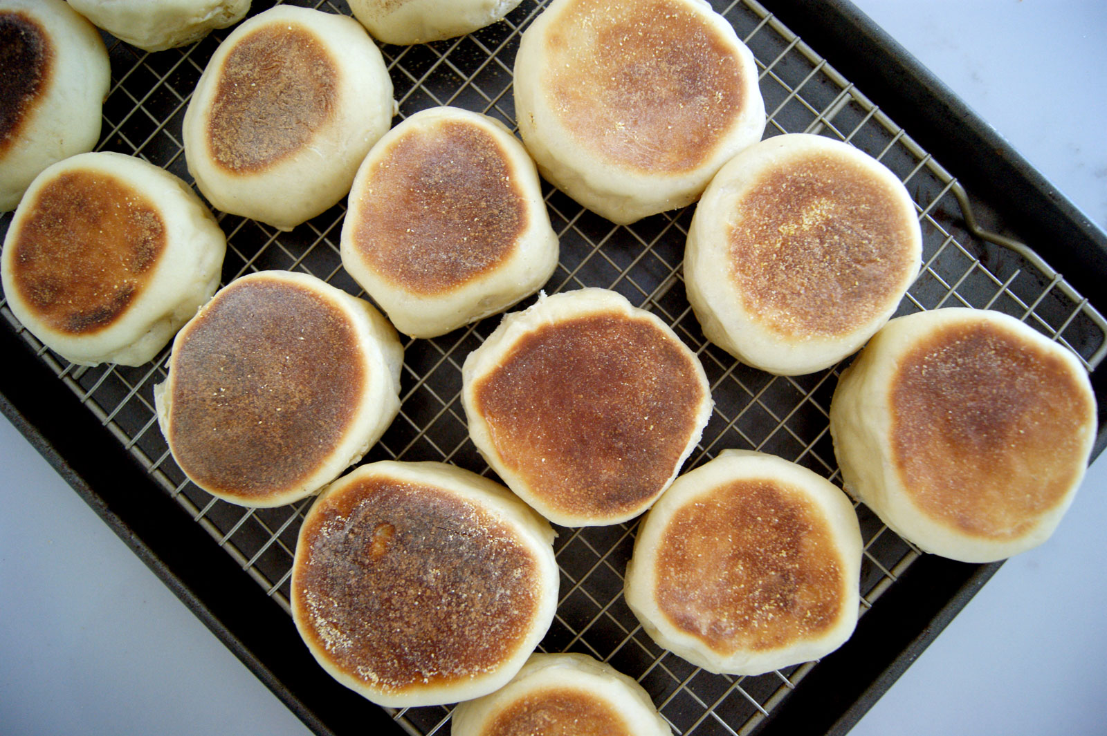 Griddled English Muffins